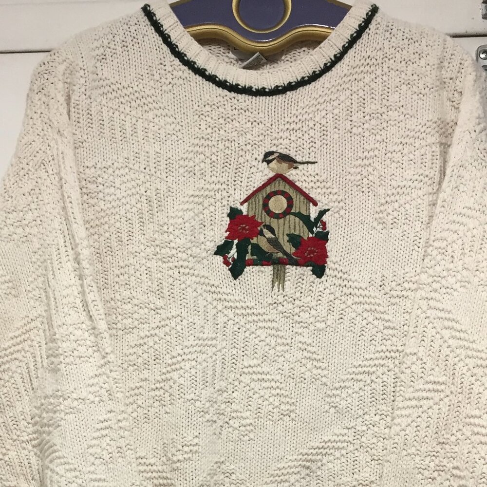 VINTAGE CROFT & BARROW KNIT PATTERN SWEATERS SIZE XL